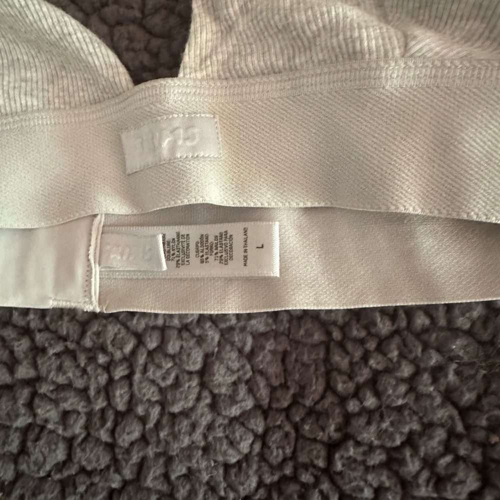SKIMS heather gray ribbed bralette